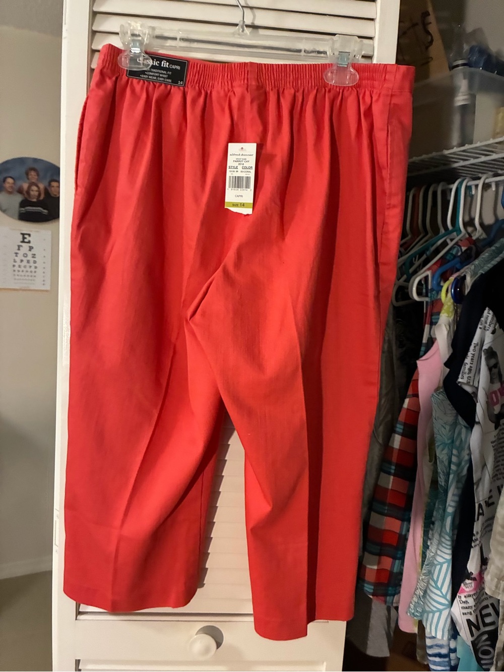 NEW Alfred Dunner coral capris - Picture 6 of 7